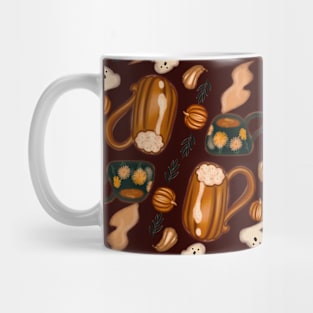 Pumpkin autumn pattern drawing Mug